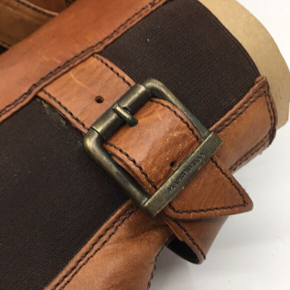 Marco Delli Tyler Ankle Boots mahogany suede and British tan leather Sz EU 42 M9 - Picture 8 of 16